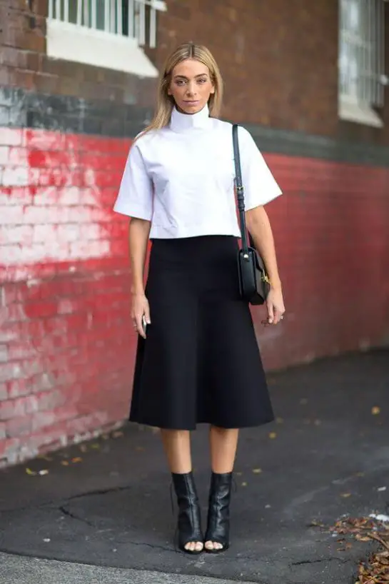 32 Pictures Black and White Skirts and Dresses to Inspire You