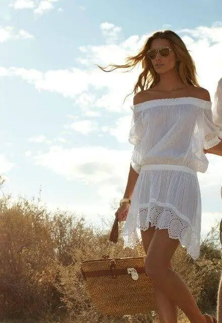 34 Beautiful White Sundresses For The Beach