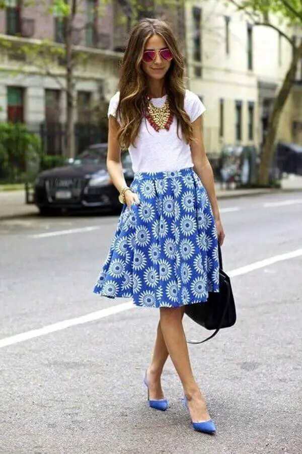 skirt and blouse casual wear